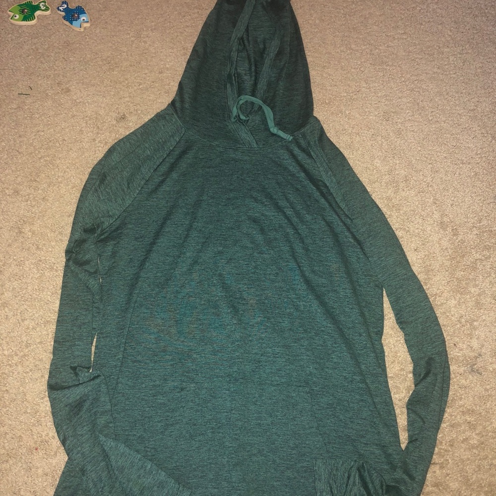 Teal workout hoodie
